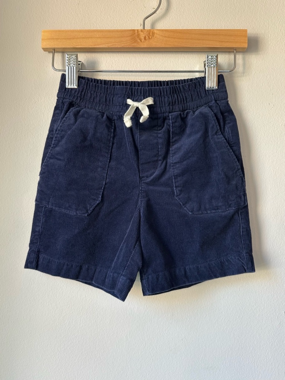 Janie and Jack Midnight Navy Corduroy Pull On Shorts Size 4